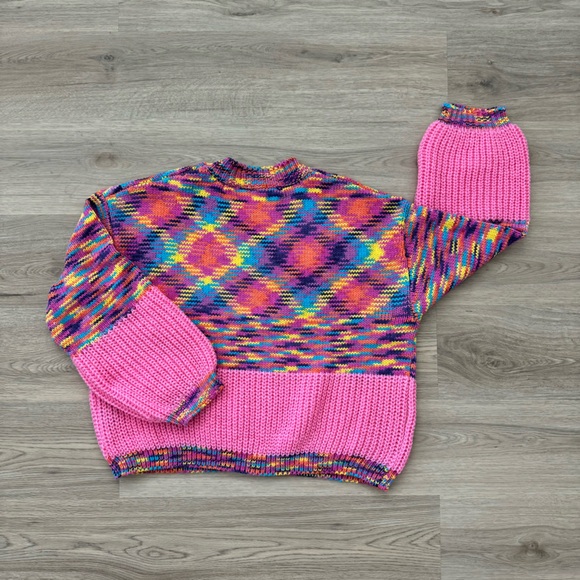 Vici colorful oversized sweater - Picture 2 of 5